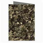 Camouflage Army Survival Uniform Greeting Card Right