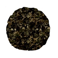 Camouflage Army Survival Uniform Standard 15  Premium Round Cushions by Posterlux