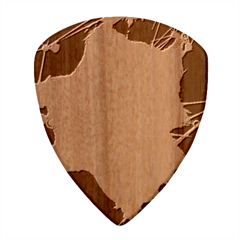 Network Technology Connection Wood Guitar Pick (set Of 10)