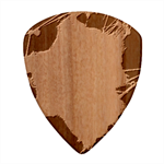 Network Technology Connection Wood Guitar Pick (Set of 10) Front