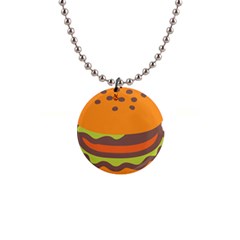 Hamburger 1  Button Necklace