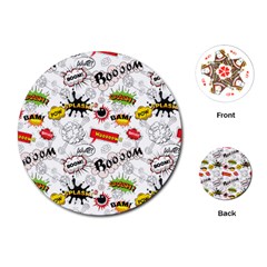 Pattern Seamless Texture Cartoon Playing Cards Single Design (round) by Bedest
