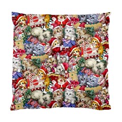 Pattern Kitten Christmas Standard Cushion Case (one Side) by Bedest