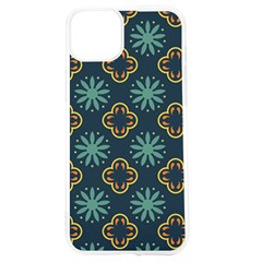 Flowers Pattern Design Abstract Iphone 15 Tpu Uv Print Case