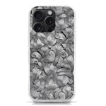 Silver Blossom Elegance Print (AI+Human) iPhone 15 Pro TPU UV Print Case Front