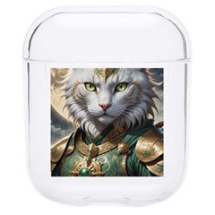 Epic Armored Cat Warrior Hard Pc Airpods 1/2 Case by ExtraAwesomeSauce