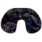 Rocky Lake Reflection  Travel Neck Pillow Back