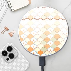 Shells Pattern Wireless Fast Charger(white) by designsbymallika