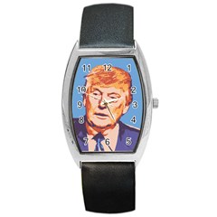 Orange Donald Trump Barrel Style Metal Watch by vintagetrump