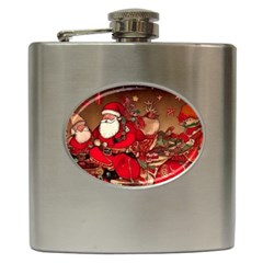 Christmas Art Hip Flask (6 Oz) by myclothy