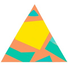 Geometric Design 02 Wooden Puzzle Triangle by myclothy