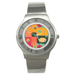 Geometric Design 08 Stainless Steel Watch