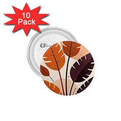 Leaves Boho Monster Nature 1 75  Buttons (10 Pack) by Salmanaz77