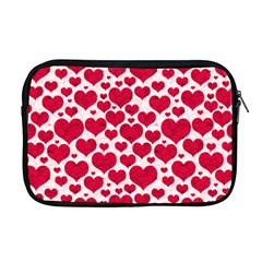 Hearts Valentine Pattern Seamless Apple Macbook Pro 17  Zipper Case