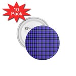 Blue Tartan Plaid 1 1.75  Buttons (10 pack) Front