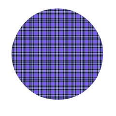 Blue Tartan Plaid 1 Mini Round Pill Box by dressshop