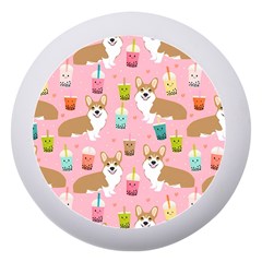 Corgi Bubble Boba Tea Pink Pattern Dento Box With Mirror by Salmanaz77