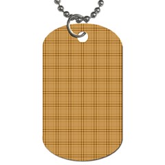 Autumn Fall Plaid Tartan 1 Dog Tag (two Sides) by dressshop