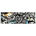 Doodle New York City Nyc Banner and Sign 12  x 4  Front