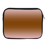 Pink Lace To Chocolate Brown Bilinear Gradient Apple iPad 2/3/4 Zipper Cases Front