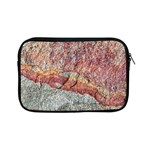 Red And Gray Rock Texture Print Apple iPad Mini Zipper Cases Front