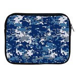 Blue, Camouflage, Cool, Navy, New, Pattern Apple iPad 2/3/4 Zipper Cases Front