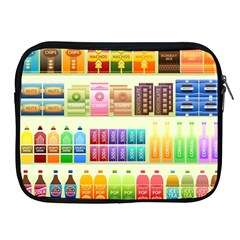 Supermarket Shelf Products Snacks Apple Ipad 2/3/4 Zipper Cases by Cemarart