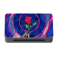 Enchanted Rose Stained Glass Memory Card Reader With Cf by Cemarart