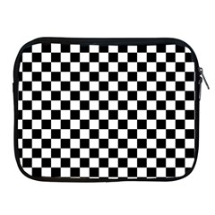 Pattern Checkered Squares Black White Pattern Apple Ipad 2/3/4 Zipper Cases by Sabxi