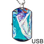 sailing boat Dog Tag USB Flash (Two Sides) Back