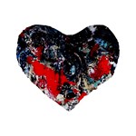 Multiple Desires-1-1 Standard 16  Premium Flano Heart Shape Cushions Front