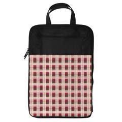 Retro 60s 50s Plaid Pattern 2 Foldable Shoe Storage Bag by violetheavensky