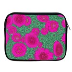 Mid Century Retro Floral 1970s 1960s Pattern 97 Apple iPad 2/3/4 Zipper Cases Front