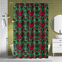 Retro 1880s Flowers Pattern 3 Shower Curtain 48  X 72  (small)  by violetheavensky