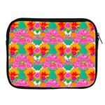 Retro 40s 50s Mexico Flowers Pattern Apple iPad 2/3/4 Zipper Cases Front