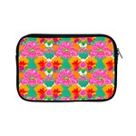 Retro 40s 50s Mexico Flowers Pattern Apple iPad Mini Zipper Cases Front