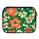 Mid Century Retro Floral 1970s 1960s Pattern 94 Apple iPad 2/3/4 Zipper Cases Front