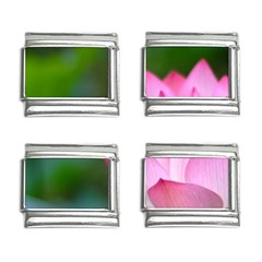 Pink Flowers 9mm Italian Charm (4 Pack)